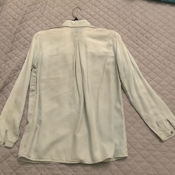 Zara Button down shirt with rhinestone fringe - Picture 3 of 3